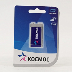 Элемент питания КОСМОС 6F22 BL-1 9В (1/10/100)