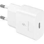 Сетевое ЗУ 1Type-C Samsung EP-T2510XWEGEU белый, кабель Type-C, 25W