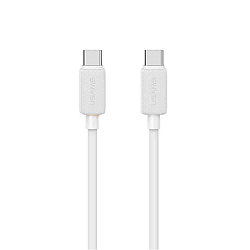 Кабель Type-C <--> Type-C  1.0м USAMS US-SJ691 KY Series, белый, 60Вт