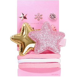 Резинки для волос (3 шт.) и заколка для волос «С Новым годом!», d= 3,5 см