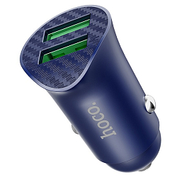 Авто ЗУ 2USB HOCO Z39 синий
