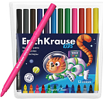 Фломастеры 12 цветов, ErichKrause, "Kids Space Animals" микс 10525043