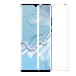 Противоударное стекло 3D NONAME для HUAWEI P30 Pro ,черное ,полный клей