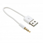 Кабель USB <--> Jack 3.5  0.1м SHUFFLE белый