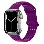 Силиконовый ремешок HOCO WA08 Flexible для APPLE Watch 42/44/45/49mm, тёмный, фиолетовый