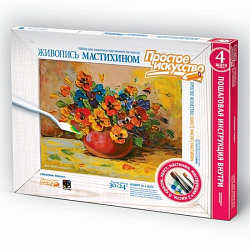 Рельефная живопись «Анютины глазки»   4312046