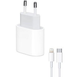 Сетевое ЗУ для Apple iPhone 20W, Lightning (LOGO) (не оригинал) A