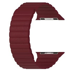 Кожаный ремешок LYAMBDA POLLUX  для Apple Watch 38/40 mm DSP-24-40-WR Wine red