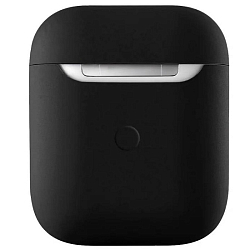 Силиконовый чехол SILICONE CASE для AirPods 1/2 черный