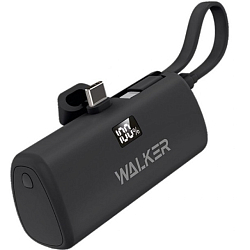 Внешний АКБ WALKER WB-965 Mini (5000mAh), черный,Type-Cх2