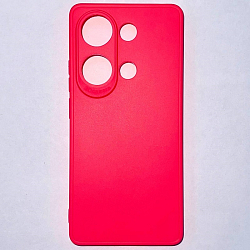 Задняя накладка Мобилис для Xiaomi Redmi Note 13 Pro (4G), фуксия , матовая с защитой камеры
