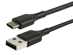 Кабель USB <--> Type-C  1.0м NONAME черный (в техпаке)