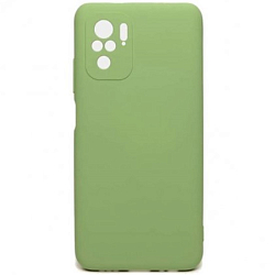 Задняя накладка ZIBELINO Soft Matte для Xiaomi Redmi Note 8T (оливковый) с микрофиброй