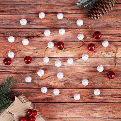 Бусы на ёлку 2 м "Шарики красные и белые" 2371324