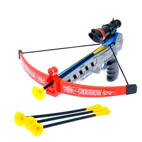 Арбалет «Спорт», стреляет присосками, с лазерным прицелом, работает от батареек 3537903