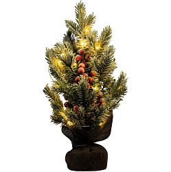 Фигура светодиодная «Зимняя пихта» 33×25×25 см, 20 LED, батарейки AG13×3 (в комплекте), свечение тёплое белое