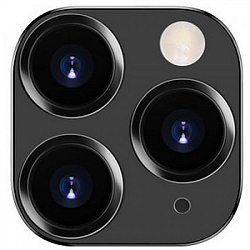 Противоударное стекло FUMIKO для камеры iPhone 11 Pro черная рамка
