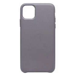 Задняя накладка MOBIS для iPhone 11 Leather Case (серая)