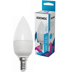 Лампа светодиодная КОСМОС CN 10.5W/4500K/E14