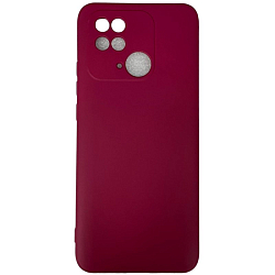 Задняя накладка SILICONE COVER для Xiaomi Redmi 10C №14 Вишня