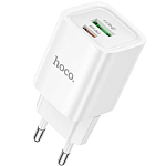 Сетевое ЗУ 1USB/1Type-C 3A HOCO C149A White, 30Вт