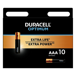 Элемент питания DURACELL LR03 OPTIMUM BL-10 (10/80/20000)