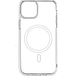 Силиконовый чехол Clear Case MagSafe для iPhone 14 прозрачный