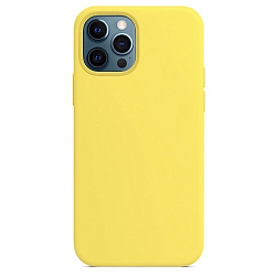 Силиконовый чехол SILICONE CASE для iPhone 12 Pro Max (04 желтый)