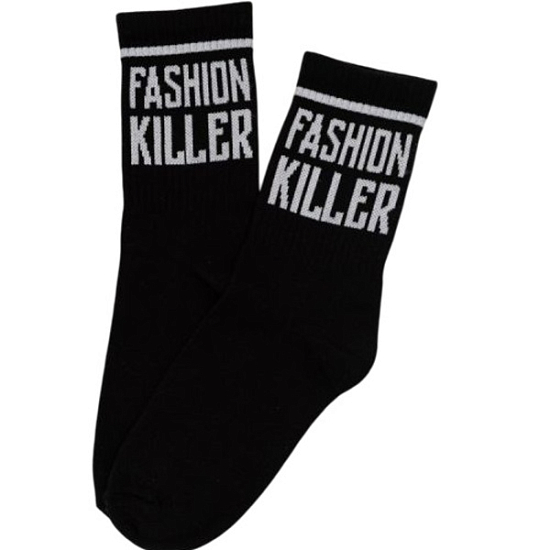 Фэшн носки женские  (комплект 1 пара) (23-25, черный)