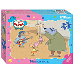 Контурный МАКСИ пазл Step Puzzle 30 эл. "Отель у Овечек" (АО "СТС")