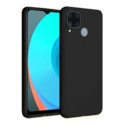 Силиконовый чехол SKIN SHELL для OPPO Realme C15 (Черный)