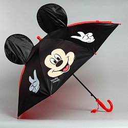 Зонт детский с ушами «Привет», Микки Маус Ø 70 см