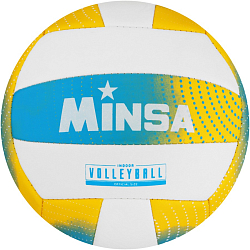 Мяч волейбольный MINSA, PU, машинная сшивка, 18 панелей, р. 5 7560489