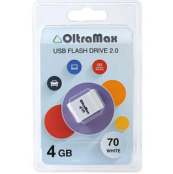 USB  4Gb OltraMax 70 White