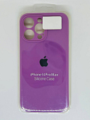 Силиконовый чехол SILICONE CASE для iPhone 14 Pro Max полная защита, лавандовый