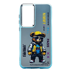 Задняя накладка PC092 для Samsung Galaxy S23FE (мишка) (transparent)