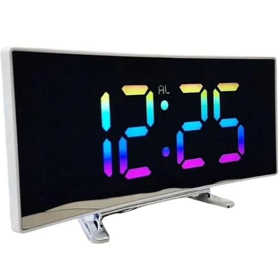 Часы электронные настольные NA-6091 белые