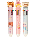 Ручка шариковая "Шапочка" 10-цветная, 0.5 мм, МИКС 7559095