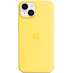 Силиконовый чехол SILICONE CASE MagsSafe для iPhone 14 Pro №14 yellow с анимацией