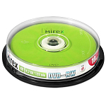 Диск DVD+RW MIREX 4,7 Гб 4X Cake Bulk-10