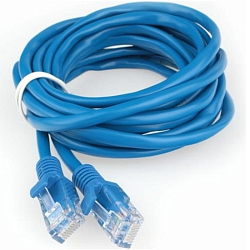 Патч-корд  3.0м ГАРНИЗОН PC-UTP-5e-3-B кат.5e, синий, многожильный