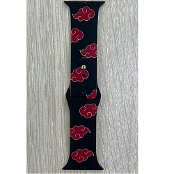 Силиконовый ремешок для Apple watch 42/49мм с рисунком