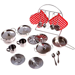 Набор детской металлической посуды «Праздничный обед» 5132033