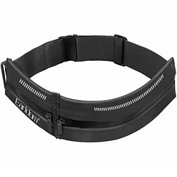 Сумка на пояс EARLDOM ET-S11, черная, ткань, универсальная, для телефона, ключей, банковских карт, для спорта