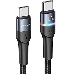 Кабель USB <--> Type-C  1.2м USAMS US-SJ537 U76, чёрный
