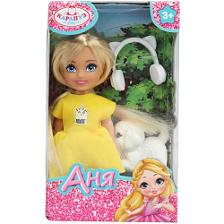 Кукла Аня 12 см, пит., КАРАПУЗ 392698