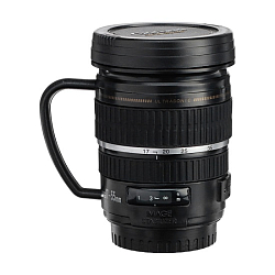 Термокружка TAKE IT EASY Экземпляр «Объектив», 220 мл чёрная