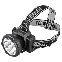 Фонарь налобный ULTRAFLASH LED5362 черный, бокс (аккум.)