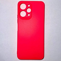 Задняя накладка Мобилис для Xiaomi Redmi 12, фуксия , матовая с защитой камеры