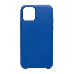 Задняя накладка LEATHER CASE для iPhone 12/12 Pro синий (не оригинал)